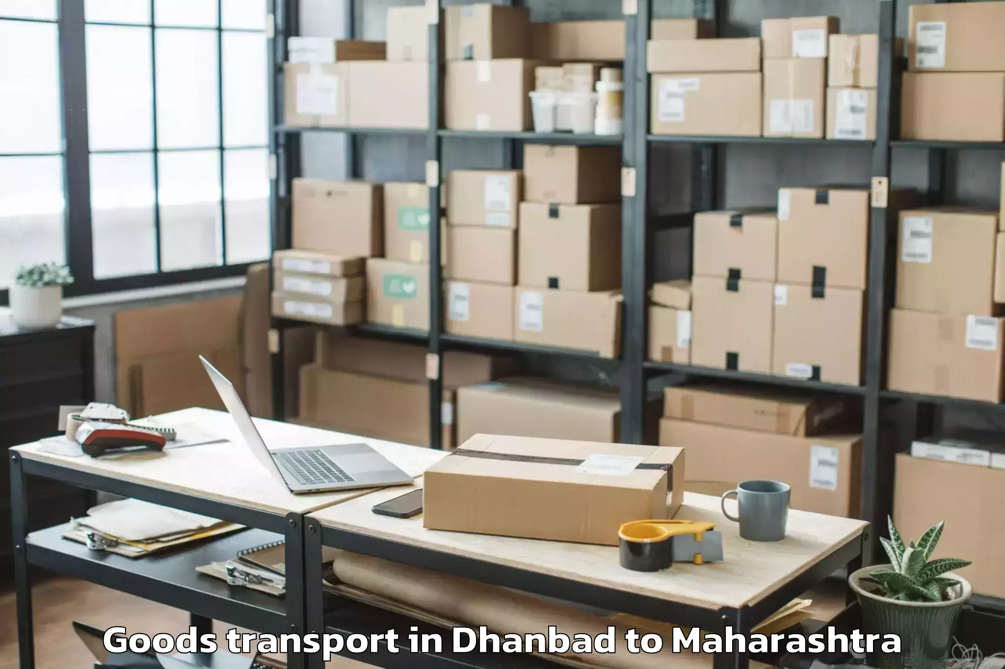 Book Dhanbad to Sonegaon Airport Nag Goods Transport Online